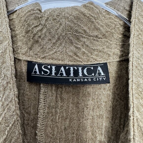 Vintage Asiatica Kansas City 2 Piece Set Dress Jacket Textured Medium - Picture 5 of 13